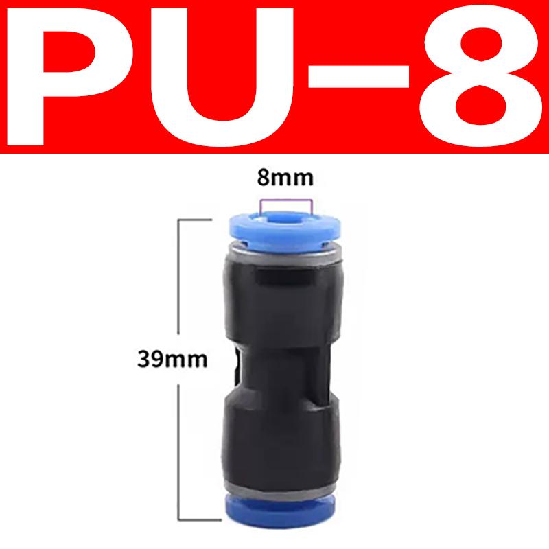 PE PG PY PW Air Connectors 4 6 8 10 12mm Pneumatic Fitting Quick Connect Tee 3Way Plastic Pipe Water Hose Tube Connector