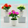 Miniature Blossom Rose Plant Artificial Silk Flowers Home Decor Office Display