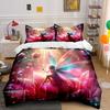 "Fantasy Flower Fairy Art Set" Bedding Set with 1 Duvet Cover 2 Pillowcases Single Double King Queen, Gift