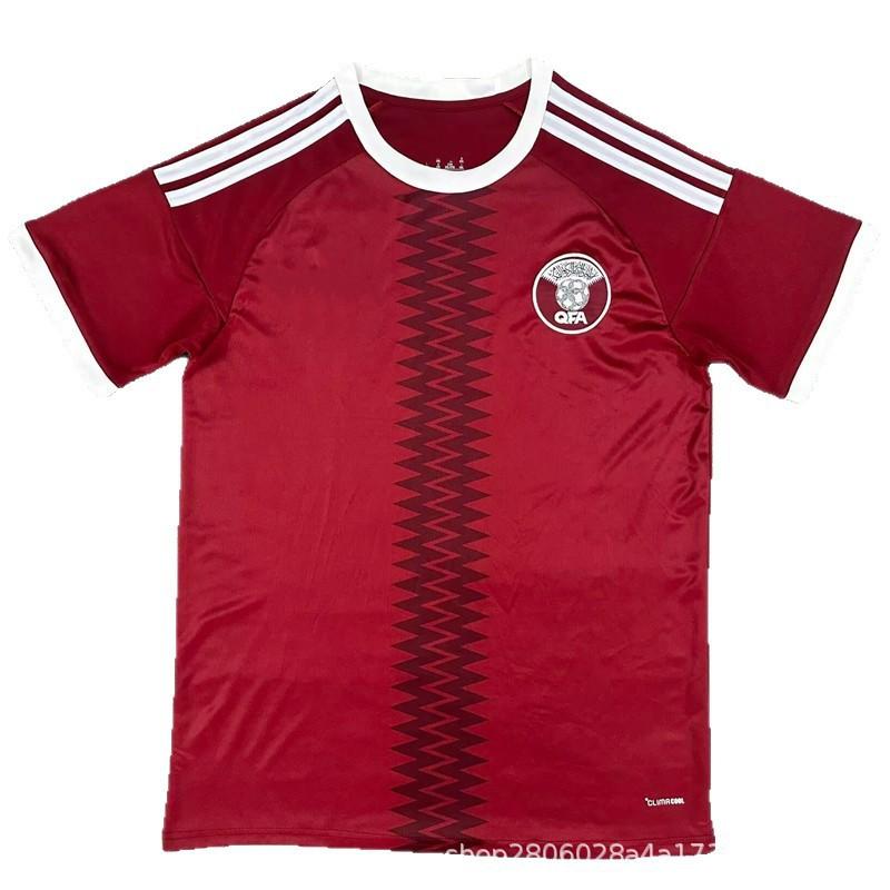 Mens Soccer Jersey 2026-2027 Qatar National Team Home Away Short Sleeve Football Shirt Training Match