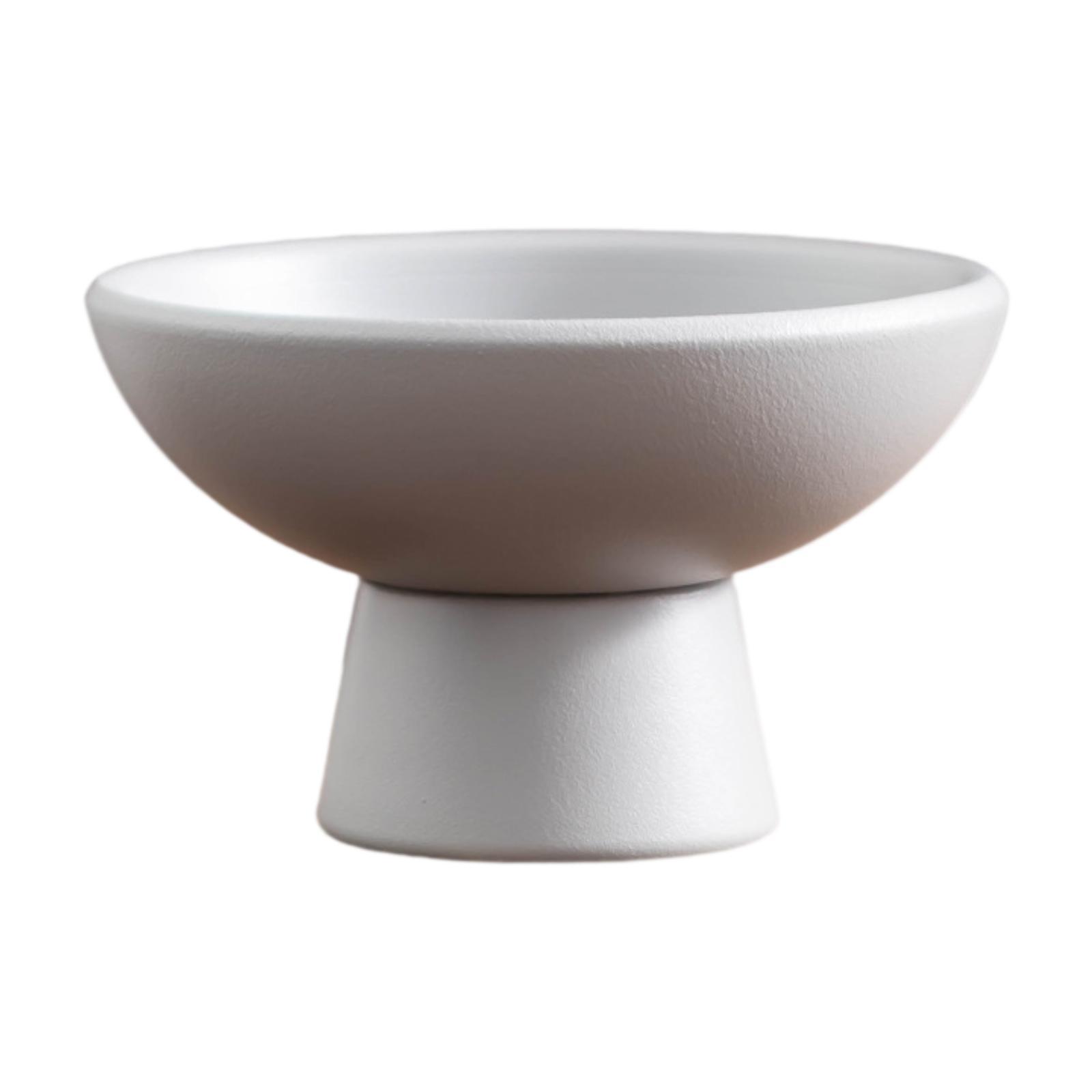 

Round Ceramic Flowerpot Multipurpose Lightweight Modern Decorative Flower Vase Floral Art Supplies for Cafe Courtyard Desktop сірий колір