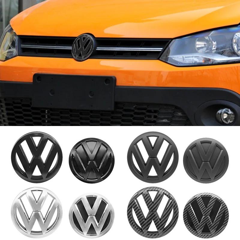 Volkswagen 120mm 110mm Car Emblem Logo Hood Front And Rear Tail Mark Rear Badge 6R0853600A Accessory For VW Polo 2011 2012 2013 He4