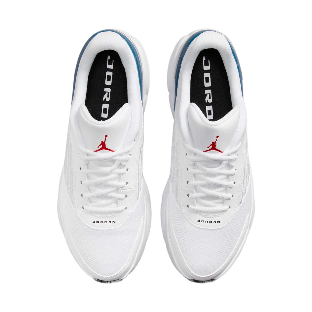 Jordan TRUNNER FLOW Running Shoes Men's Low Top White/Flame Red/True Blue/Black/Metallic Silver/Pure White Gold IO2091-100
