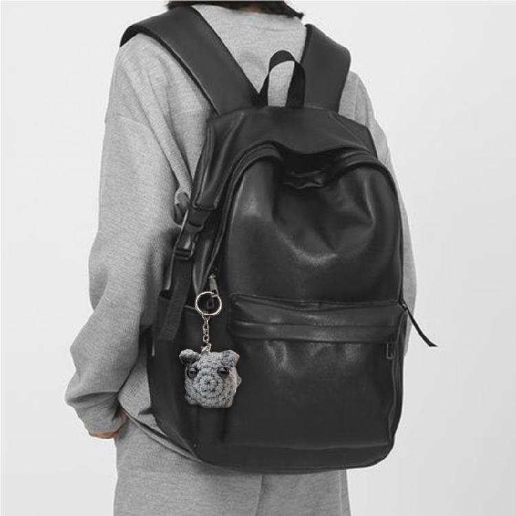 Multipurpose Sad Hamster Couple Keychain Charm Pendant 2 Pack, Handmade Crochet, Unique Accessory For Bags And Keys