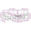 Outdoor Sofa Set with Cushions 7 pcs Natural and Anthracite