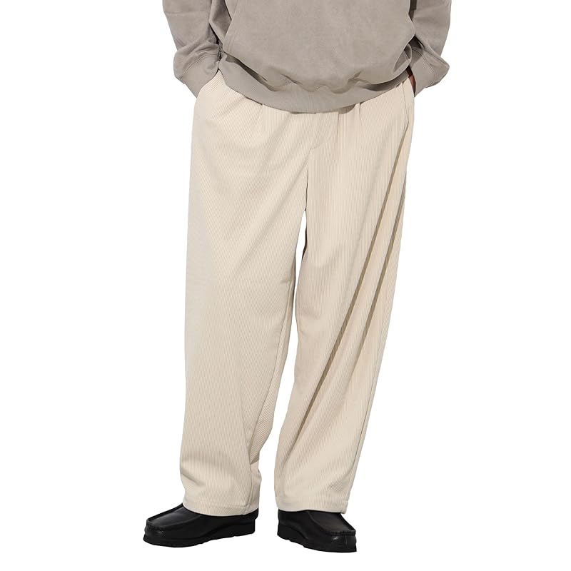 

[Beams Heart] pants corduroy wide pants men s OFF_WHT M