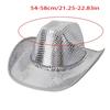 Shimmering Sequined Western Hat for Daily Wear and Themed Parties Comfortable Wear Costume Props Hat for Night Club