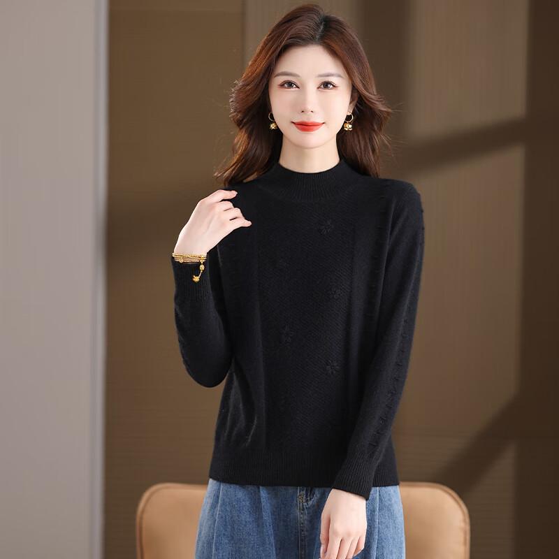 Women's Autumn/Winter Mock Neck Knit Sweater