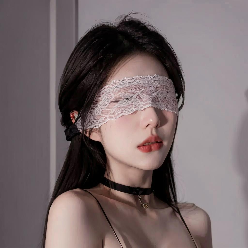 Adult party lace mask black sex eye mask sexy sex underwear set lace hollow