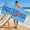 New Blues Print Beach Towel, Large Soft Quick Dry Towel for Beach Camping Swimming