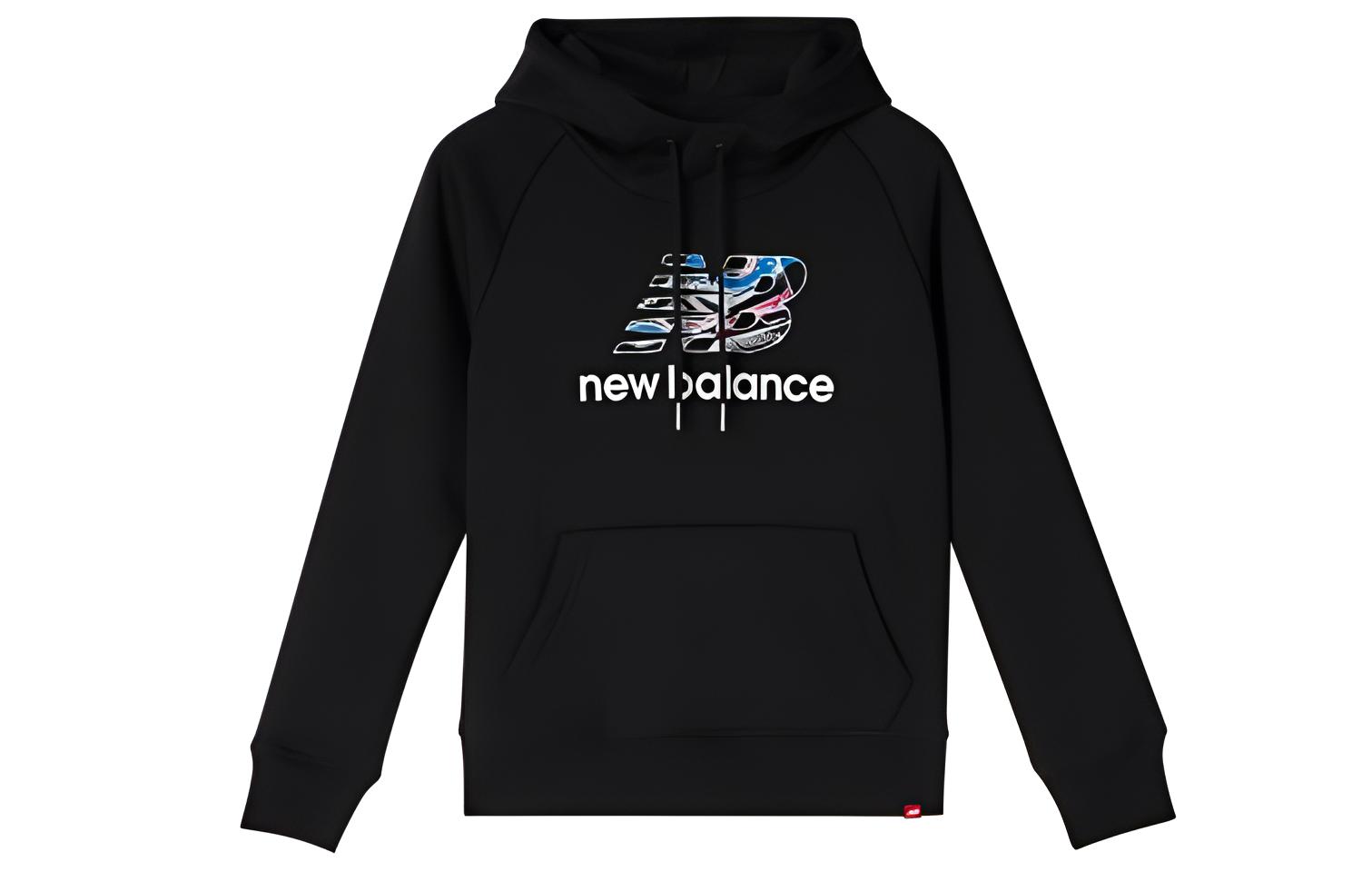 New Balance Sweatshirts Women s Black Hooded Moderate Regular AWT93580-BK M