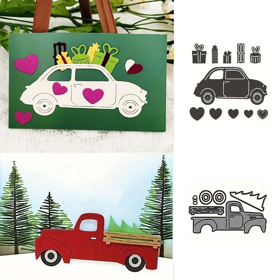 Christmas Car Metal Cutting Dies Stencil for DIY Scrapbooking Photo Album Embossing Paper Cards Crafts Diecuts