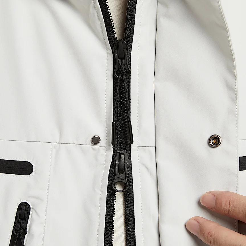 Nike Storm-Fit Sportswear Tech Hooded Windbreaker Jacket Men Jackets Mountain-White HJ2945-121