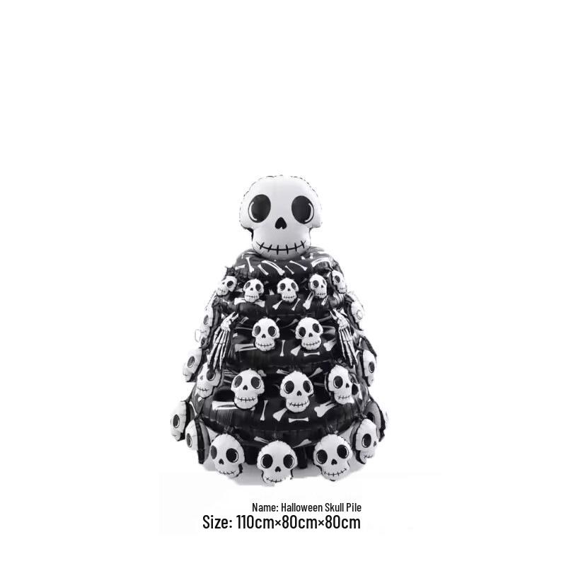 Grenseoverskridende Halloween Spøkelse Hodeskalle & Gresskar Monster Ballongsett