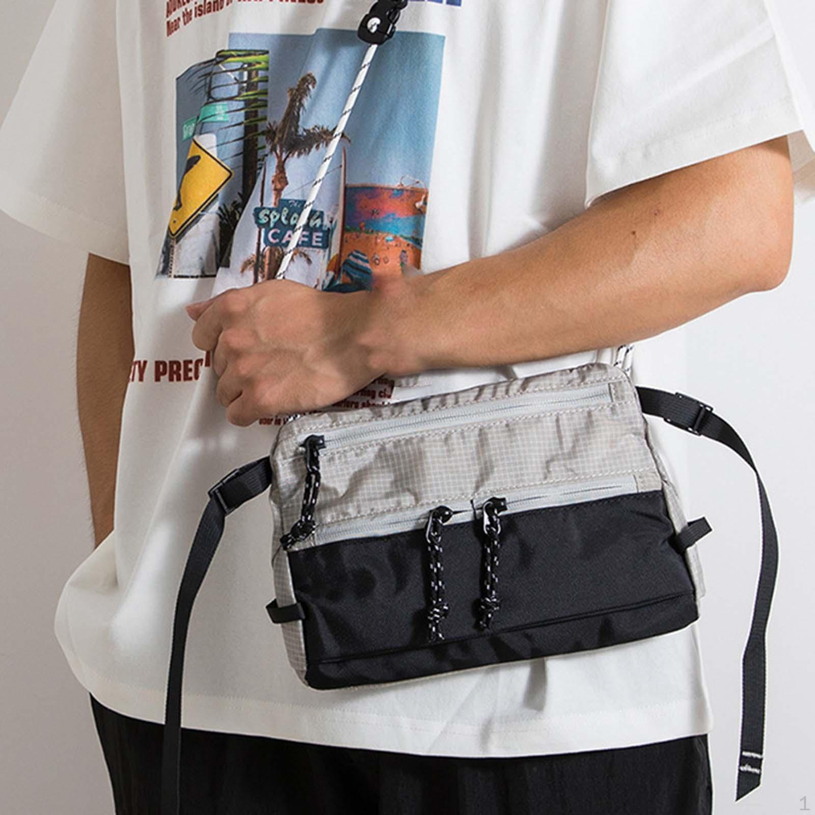 

Сумка кроссбоди для мужчин, брызгозащищенная, модная, портативная, повседневная, для телефона, водоотталкивающая, сатчел светло-серый