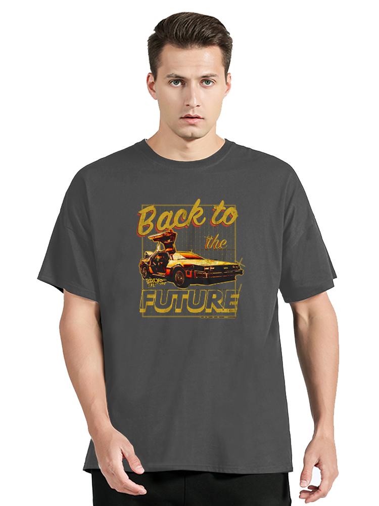 Back To The Future Vintage Car GRAPHIC T-Shirt Men Summer Cotton T Shirt Back To Future Clothing Oversized Tops Tees