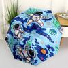 1pc Astronauts Outer_Space Automatic Open/close Umbrella, 8-Rib sturdy structure, Portable Travel Umbrella, Parties, Everyday Useb052