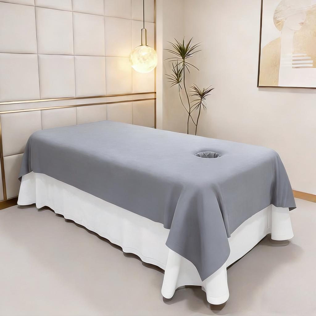 Beauty Salon Bed Sheets with Breathable Holes Thicken Massage Bedsheets Absorb Water Anti Wrinkle Dust-proof Bed Cover