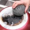Steel Wire Ball for Pot Pans Dishes Rust Remover Stainless Steel Cleaning Balls Kitchen Dishwashing Cleaner Brush Scrubbers