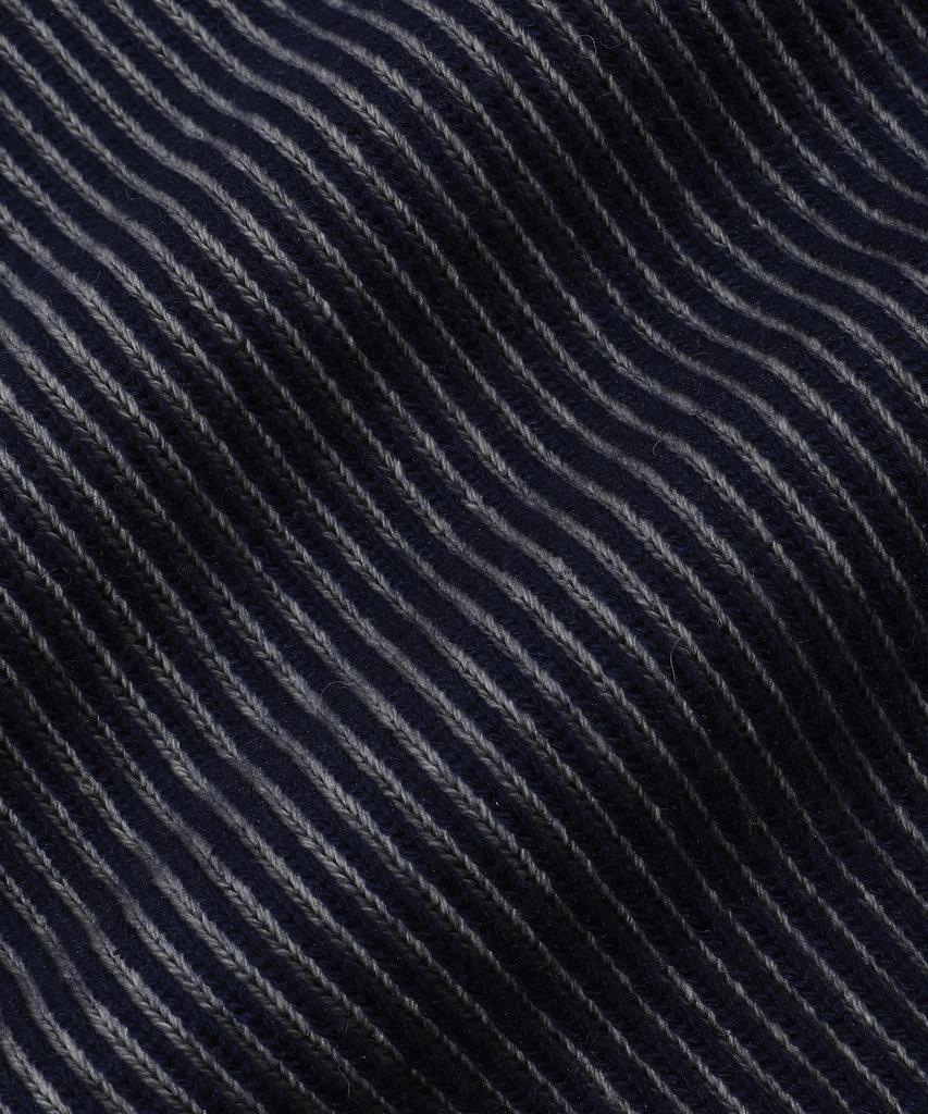 BEENTRILL Jacquard Logo Two-Tone Knit (Navy)