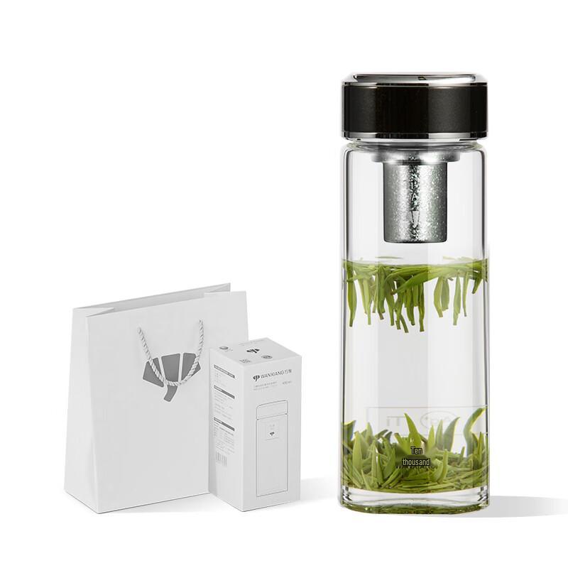 Wanxiang Antibacterial Borosilicate Glass Tea Infuser Bottle