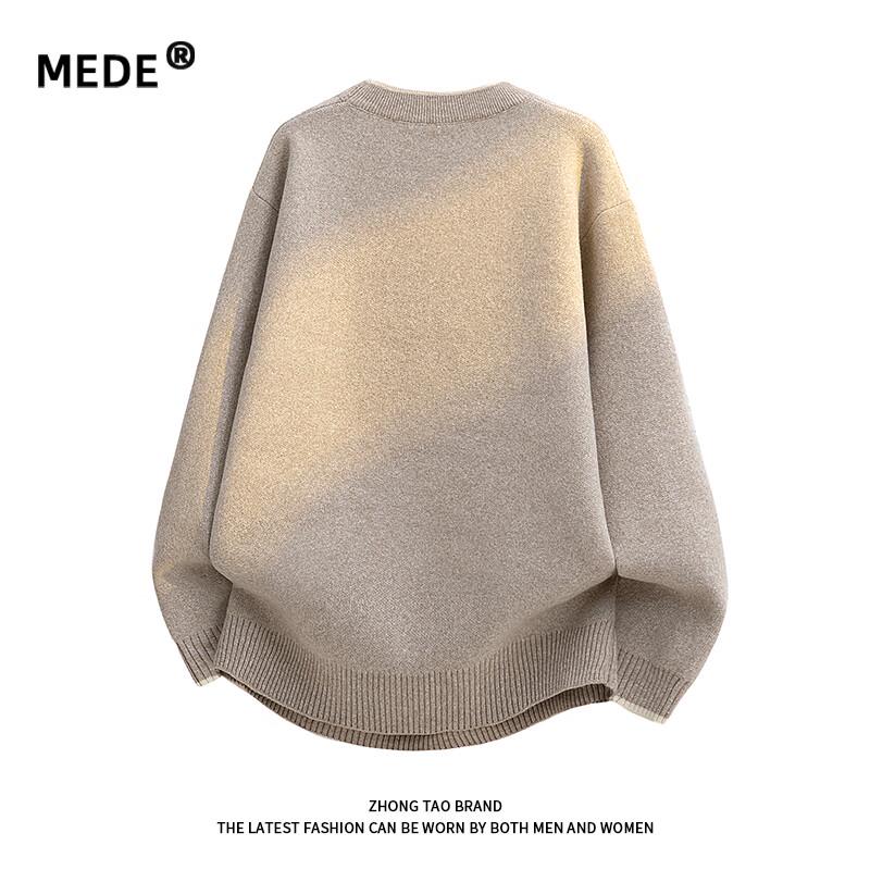 MEDE Men's Faux Two-Piece Knit Sweater