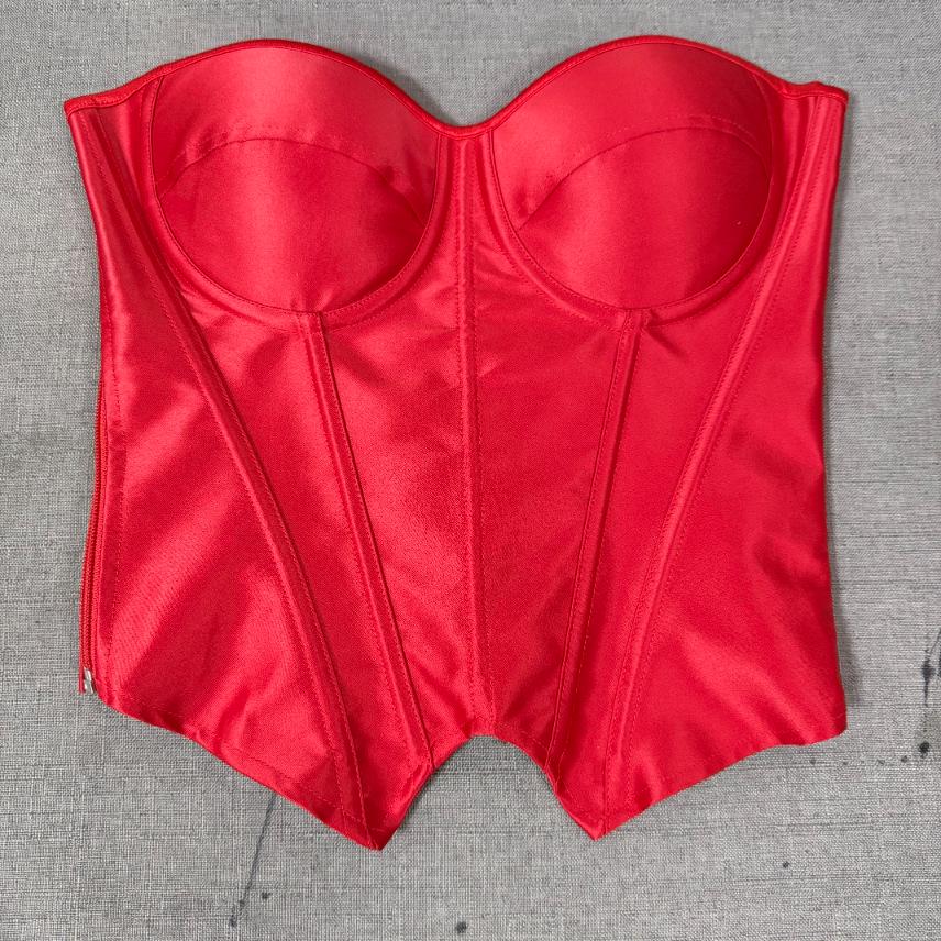 Damski Pasiasty Kształtujący Bielizna Podtrzymująca z Fiszbinami - Styl Dworski