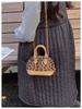 Leopard Print Girl's Mini Crossbody Handbag with Chain