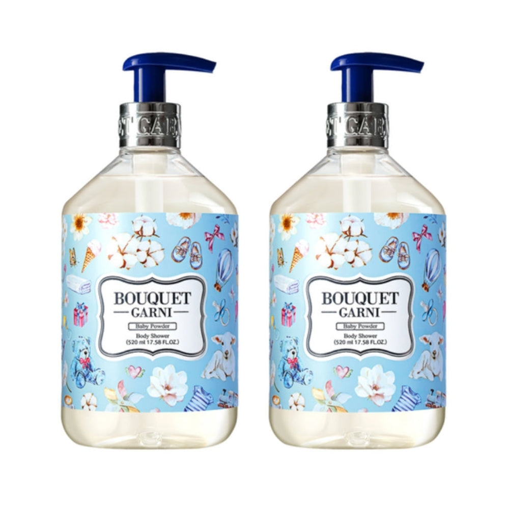 Bouquet Garni Baby Powder Body Shower 520ml*1Pc/2Pcs
