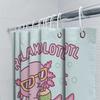 Axolotl Bath Curtain Cute Salamander Shower Curtain Tropical Ocean Theme Bathroom Decor Waterproof Funny Pet Lover Gift