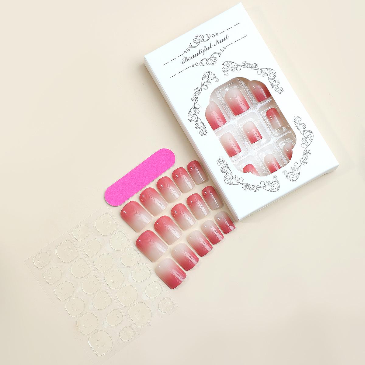 

Removable French Ombre Press-On Nail Art Tips