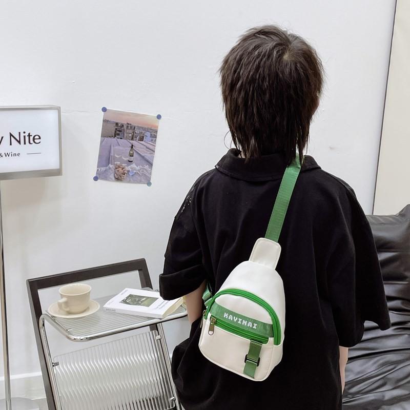 Letter Kayinai Print Kids Chest Bag Lightweight Single Shoulder Bags Crossbody