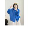 DIMANAF 2026 Summer New Plus Size Women Blouse Shirt Vintage Loose Cotton Linen Casual Lady Tops Button Solid