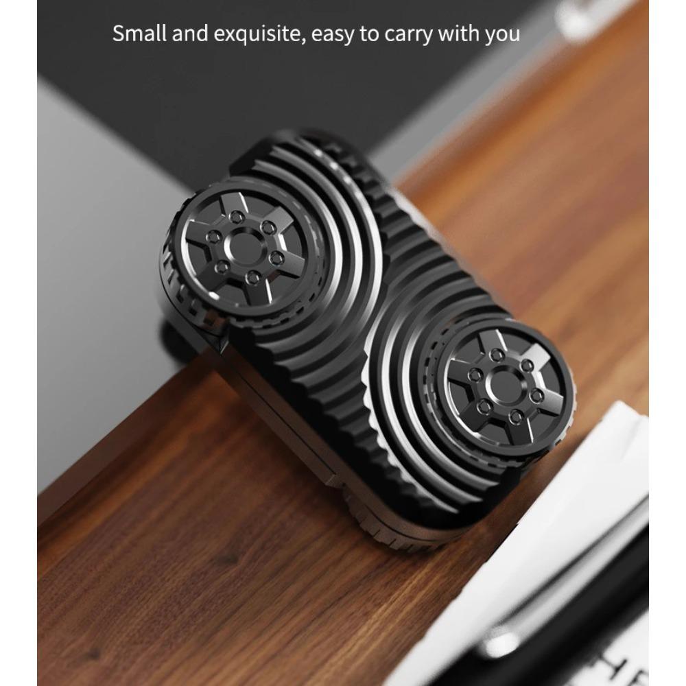 Wheels Rolling Unlimited Pushing Card New Metal Fidget Toy EDC Pressure Relief Play Cool Relaxing Anti Anxiety Small Exquisite