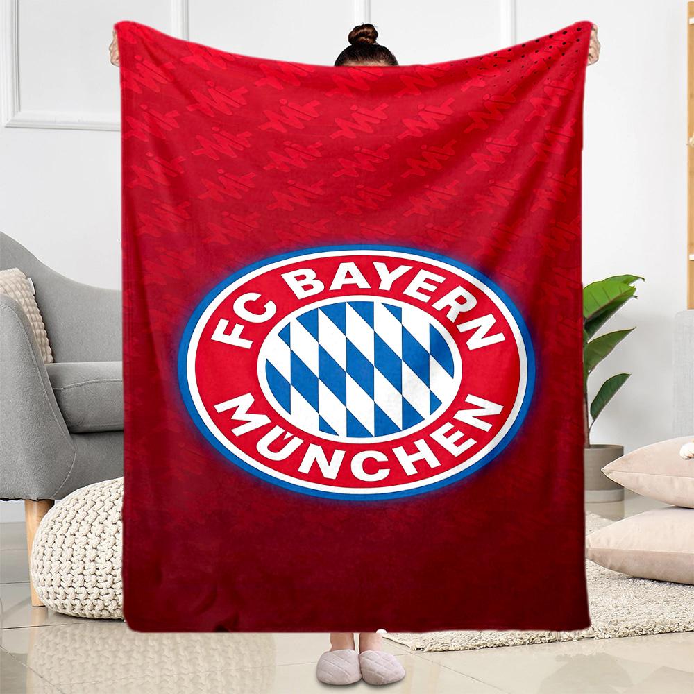 Bayern Munich Blanket Ultra-Soft Suitable for Livingroom Picnics Bedding Four Seasons Universal Stylish Decor