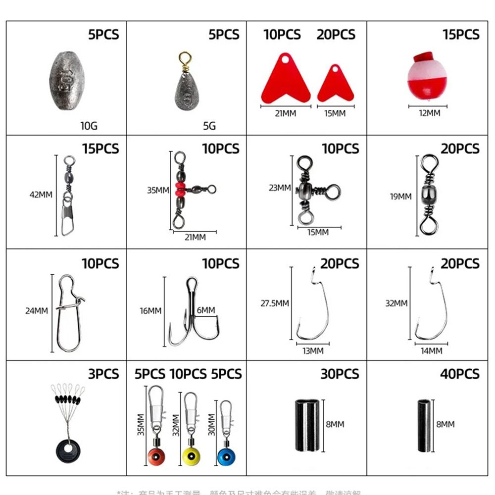 Crank Hooks Fishing Accessories Set Carp Fishing Fishing Parts Kit Lure Bait Set  Sea Fishing