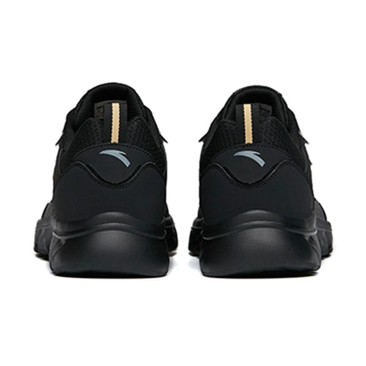Anta Comfortable Low top Casual Running Shoes Men's Black Gray Gold 912145573-3