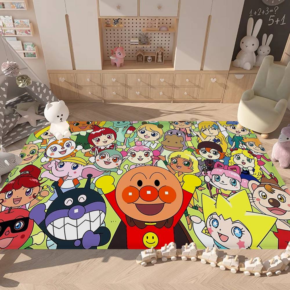 Anime Anpanman Movie Bathroom Mat Kids Room Bedroom Decoration Balcony Anti Slip Doormat Living Room Welcome Rug