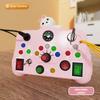 Montessori Busy Board Sensory Toys Cartoon With Led Light Switch Control Board Travel Activities Children Game For 2-4 Years Old