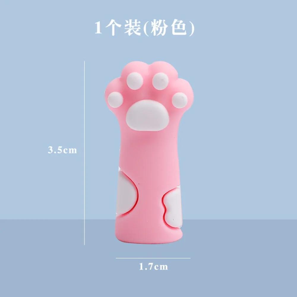 1pc Kawaii Cat Pencil Cap Cartoon Silicone Pen Topper Covers For Kids Cute Pencil Extender Stationery School Supplies