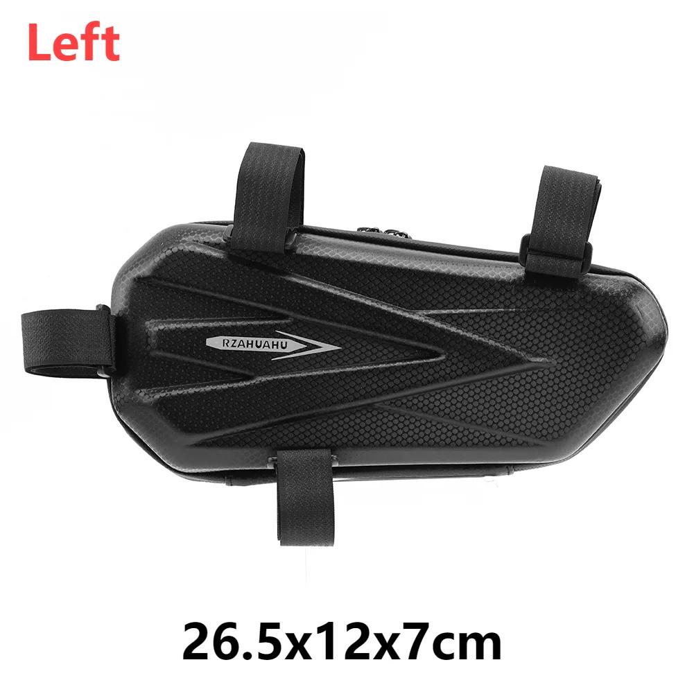 Motorcycle Side Bags Waterproof EVA Hard Shell Electric Bike Hanging Bag Mountain Bike Triangle Pouch Bag Motorcycle Saddle Bag