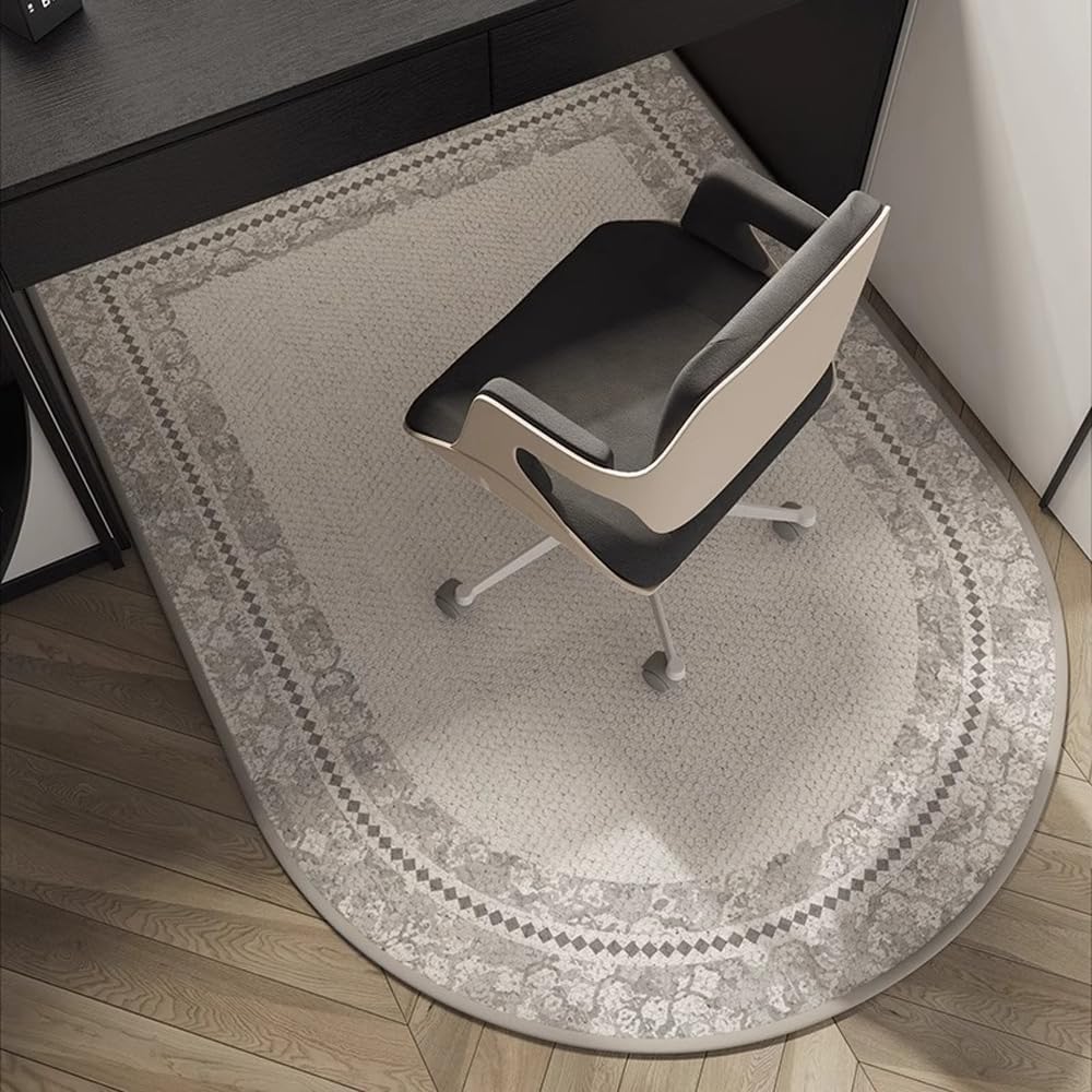 Arch Shaped Study Swivel Chair Cushion Office Bedroom Dresser Carpet Children's Study Desk Chair Cushion Home Decor
