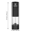 LED Display Electric Salt and Pepper Grinder Adjustable Particle Coarseness Spice Mill  Restaurant