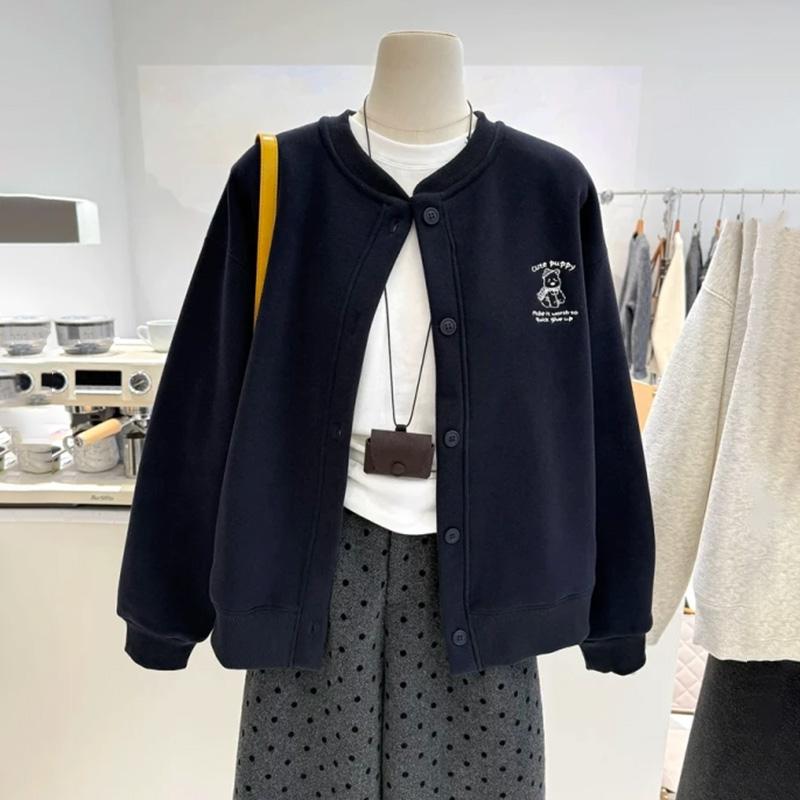 Coats for Women Winter Cotton Jacket Thickened Velvet Windbreaker Loose Casual Coat Top
