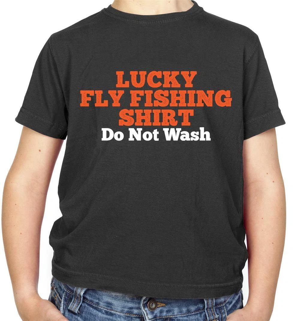 Lucky Fly Fishing Shirt - Do Not Wash Kids T-Shirt - Angling - Angler -Fisherman 100