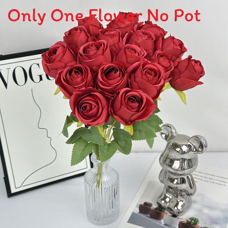 Elegant Flower Rose With Silk Texture For Wedding Photography Home Decor