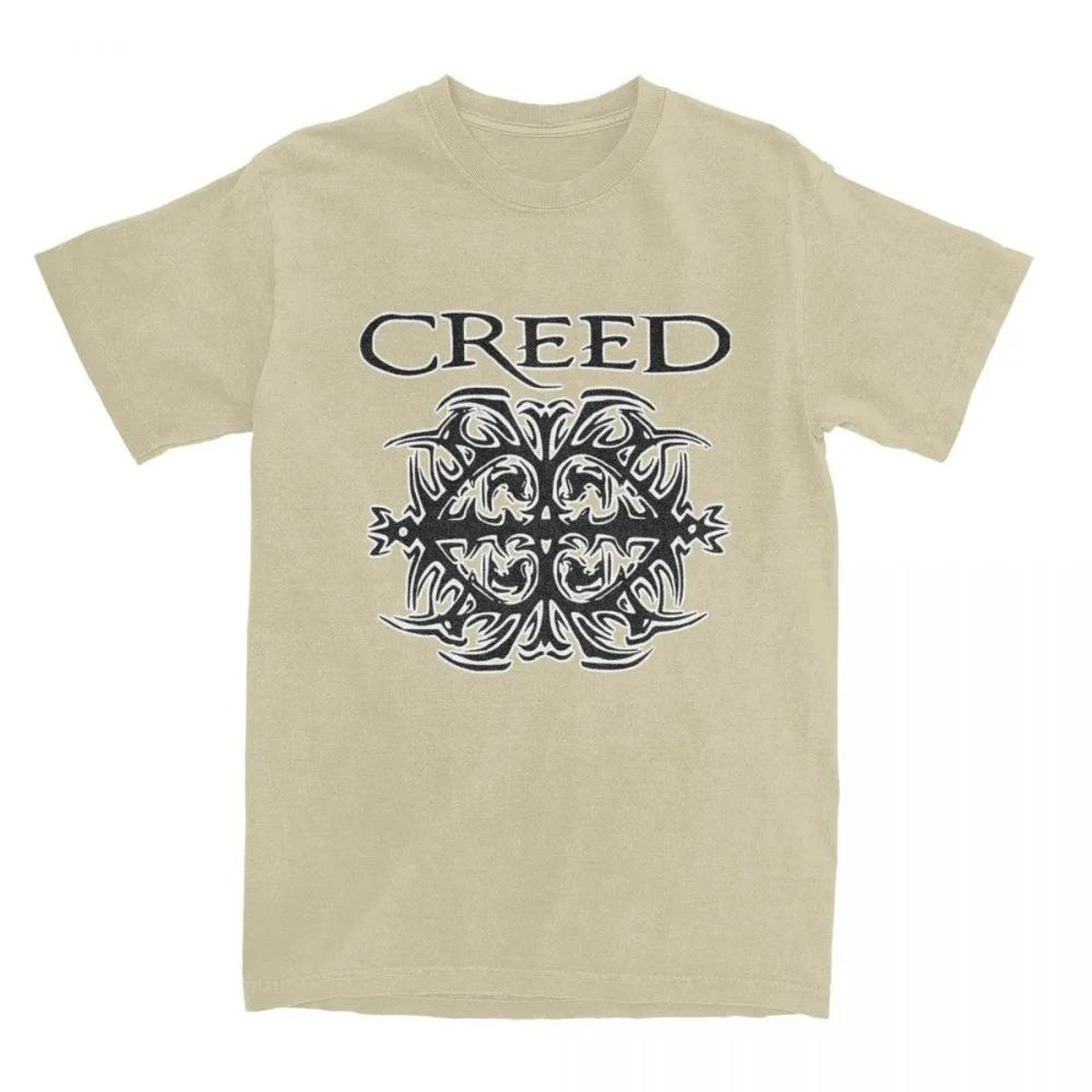 Men Women's Creed Band Logo Shirt Apparel Novelty  Vintage 90s Rock T Shirts Tee Clothing New Arrival