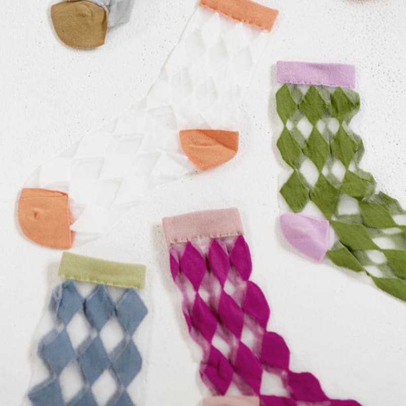TSH Diamond See-Through Socks