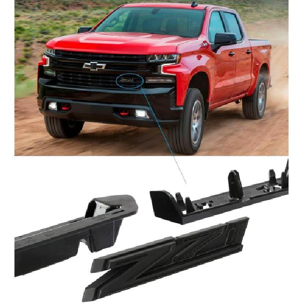 

Black For Silverado - 3D Z71 Letter Emblem Grille Emblem