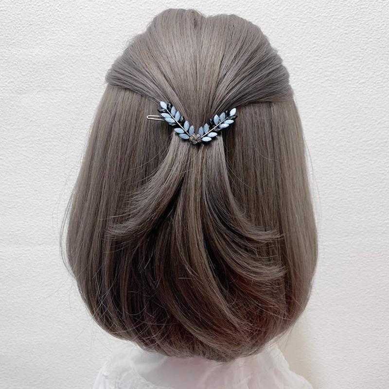 Elegant Blue Star Alloy Hair Clip - Minimalist Luxury Accessory
